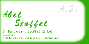 abel stoffel business card